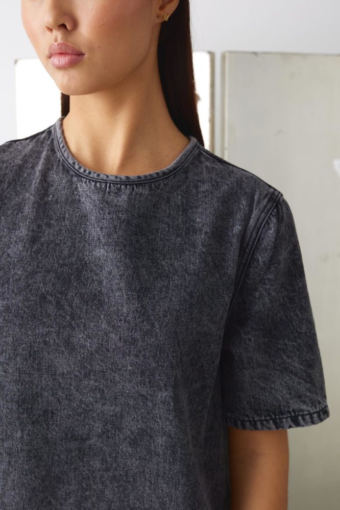 Jannah Dress - Grey 90S Wash - Bilde 3