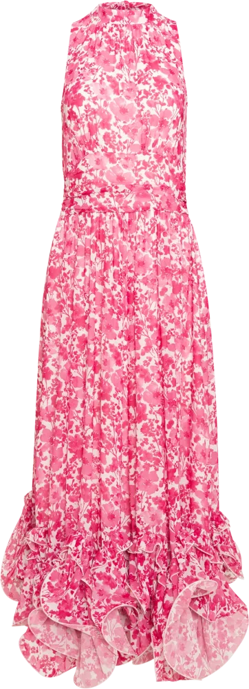 Harriet Chiffon Dress - Pink Print - Bilde 2
