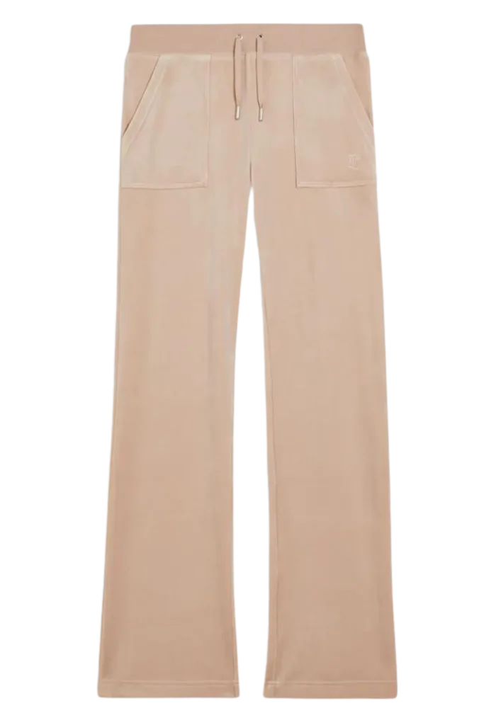 Del Ray Classic Velour Pant Pocket - Mushroom