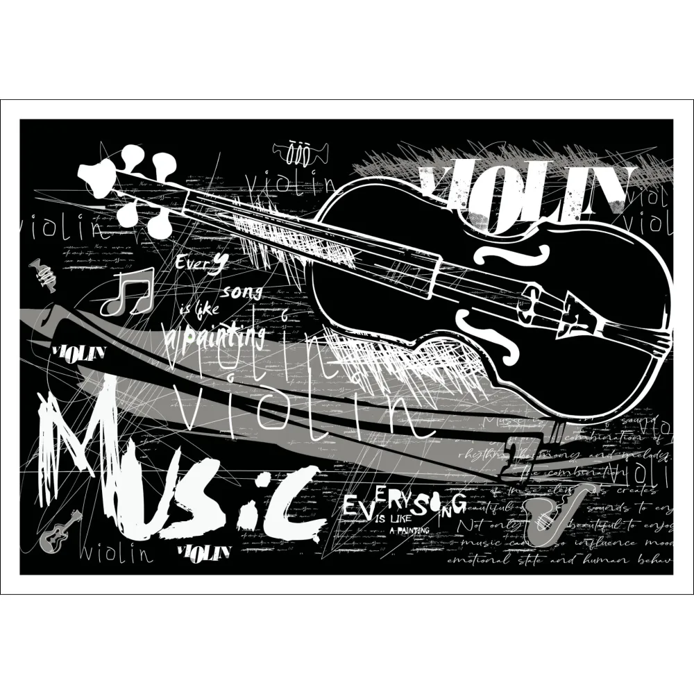 VIOLIN MUSIC No1 – PLAKAT OG LERRET