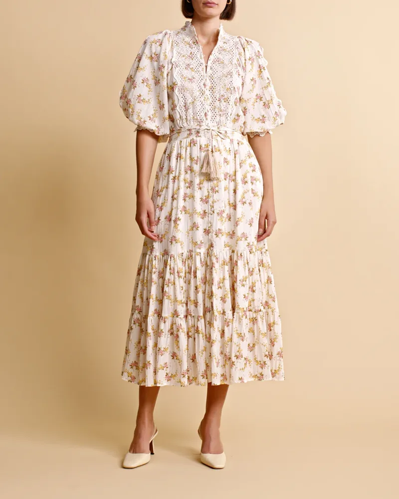 Cotton Slub Midi Dress - Vinyl Wallpaper - Bilde 2