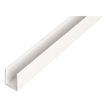 U-PROFIL GAH ALBERTS PVC 1000X21X20MM HVIT U-PROFIL GAH ALBERTS PVC 1000X21X20MM HVIT