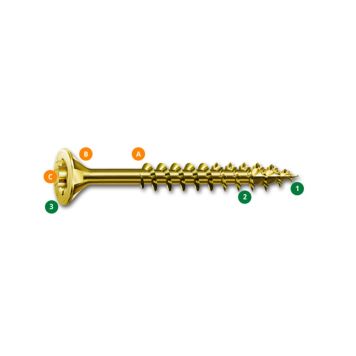 TRESKRUE SPAX TFT 4X16MM 300STK/PK