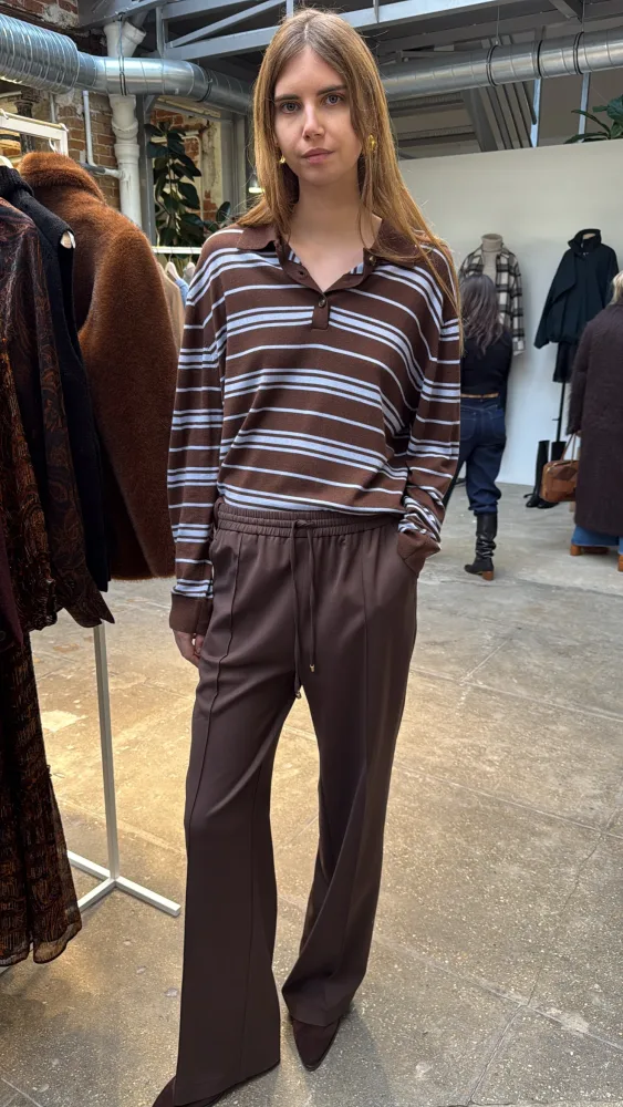 VANESSA BRUNO - Hadrien Sweater - Chocolat/Denim - Bilde 2