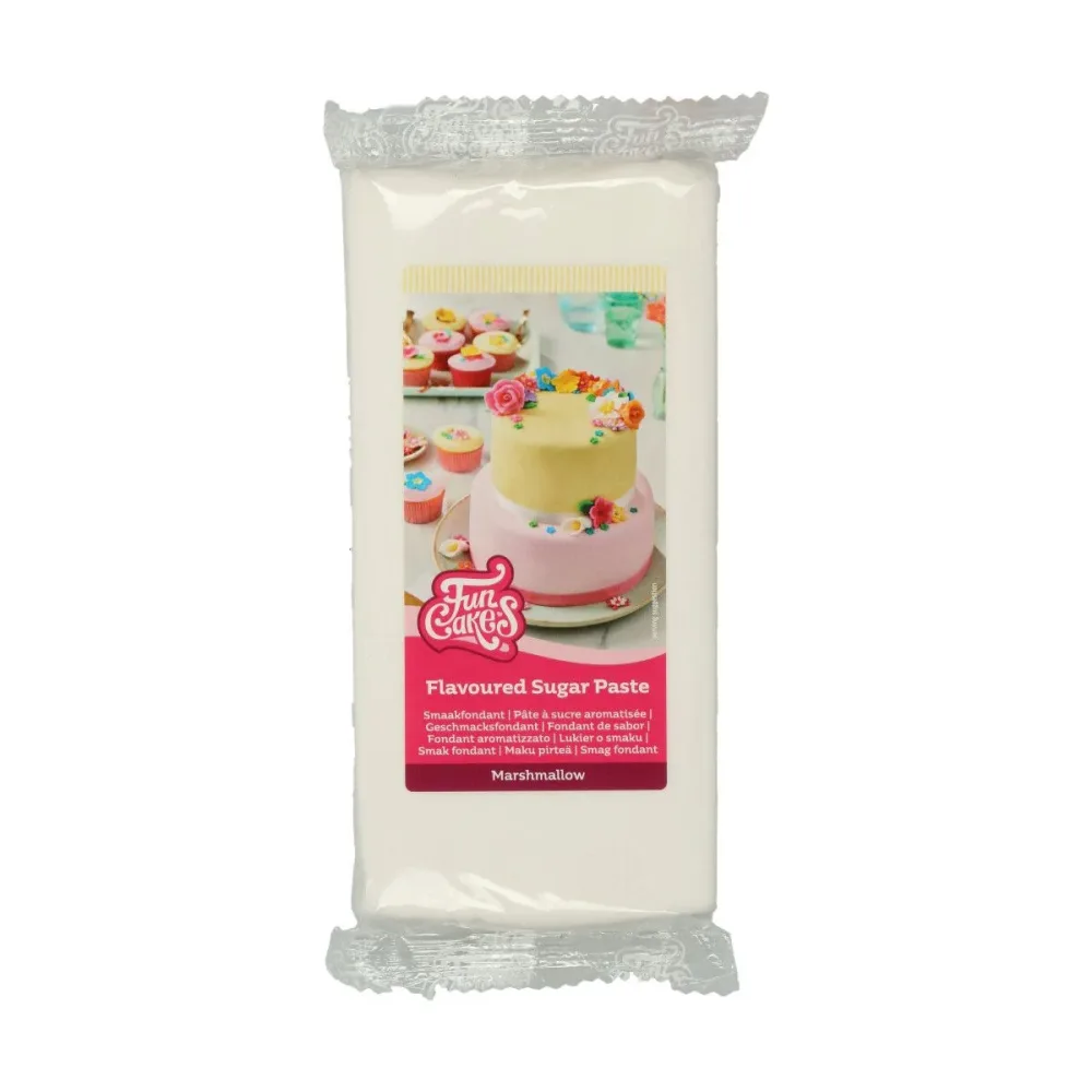 Hvit fondant -Marshmallow- fra FunCakes, 1kg Hvit fondant -Marshmallow- fra FunCakes, 1kg