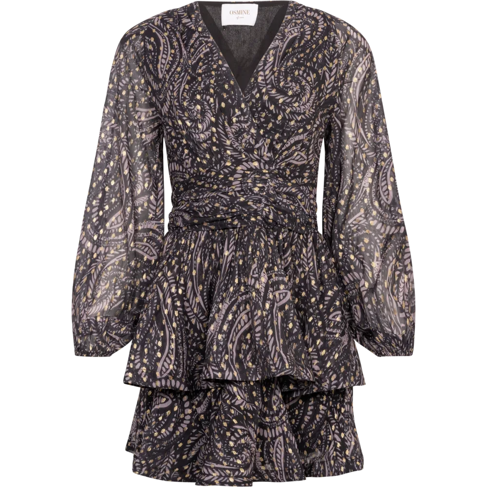 Jade Wave Dress - Black Gold - Bilde 3
