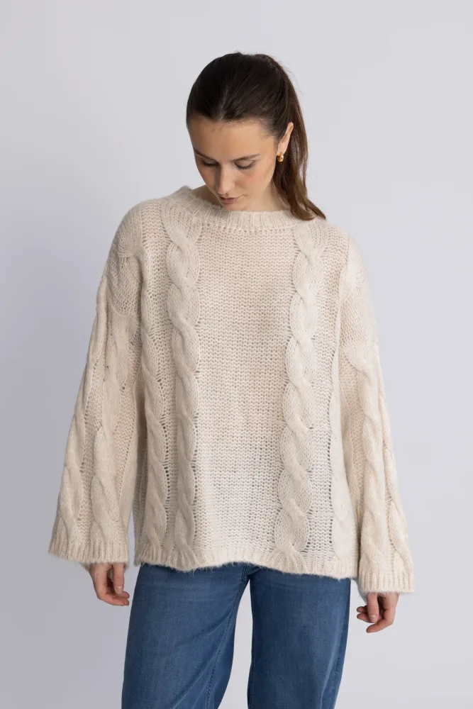 Lyza Knit - Ivory - Bilde 3