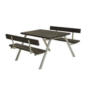 BENKESETT PLUS ALPHA MED 2 RYGGSTØTTER PLAST 118X185X73 BENKESETT PLUS ALPHA MED 2 RYGGSTØTTER PLAST 118X185X73