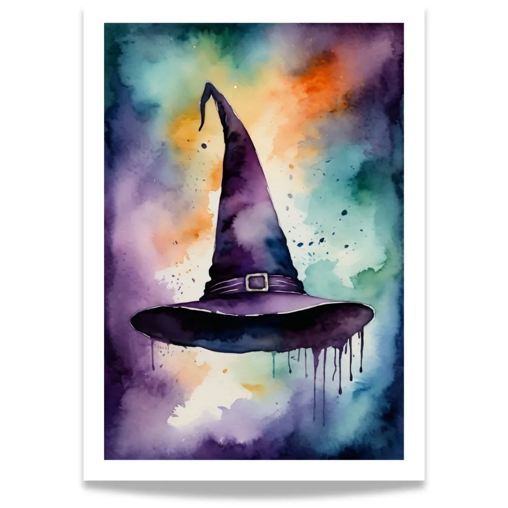 WITCH’S HAT – HALLOWEEN ART POSTER WITCH’S HAT – HALLOWEEN ART POSTER