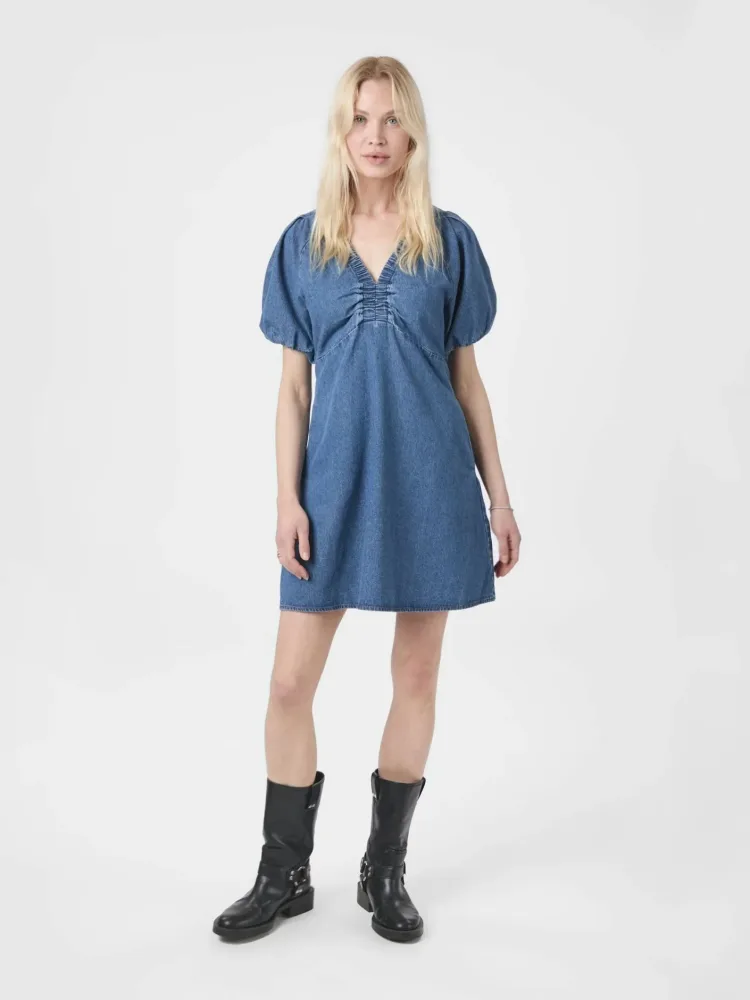 Uma Denim Dress - Blue - Bilde 2