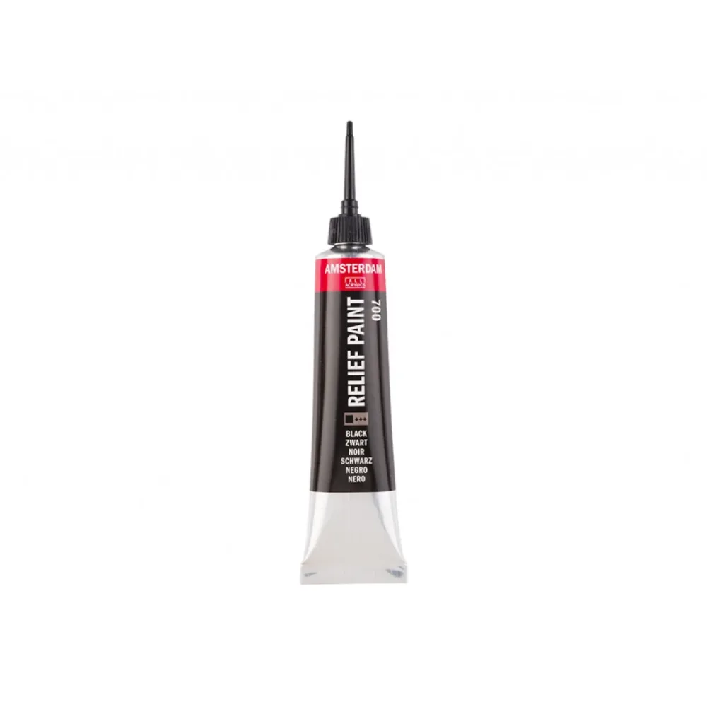 Amsterdam Relief Paint 20ml – 700 Black Amsterdam Relief Paint 20ml – 700 Black