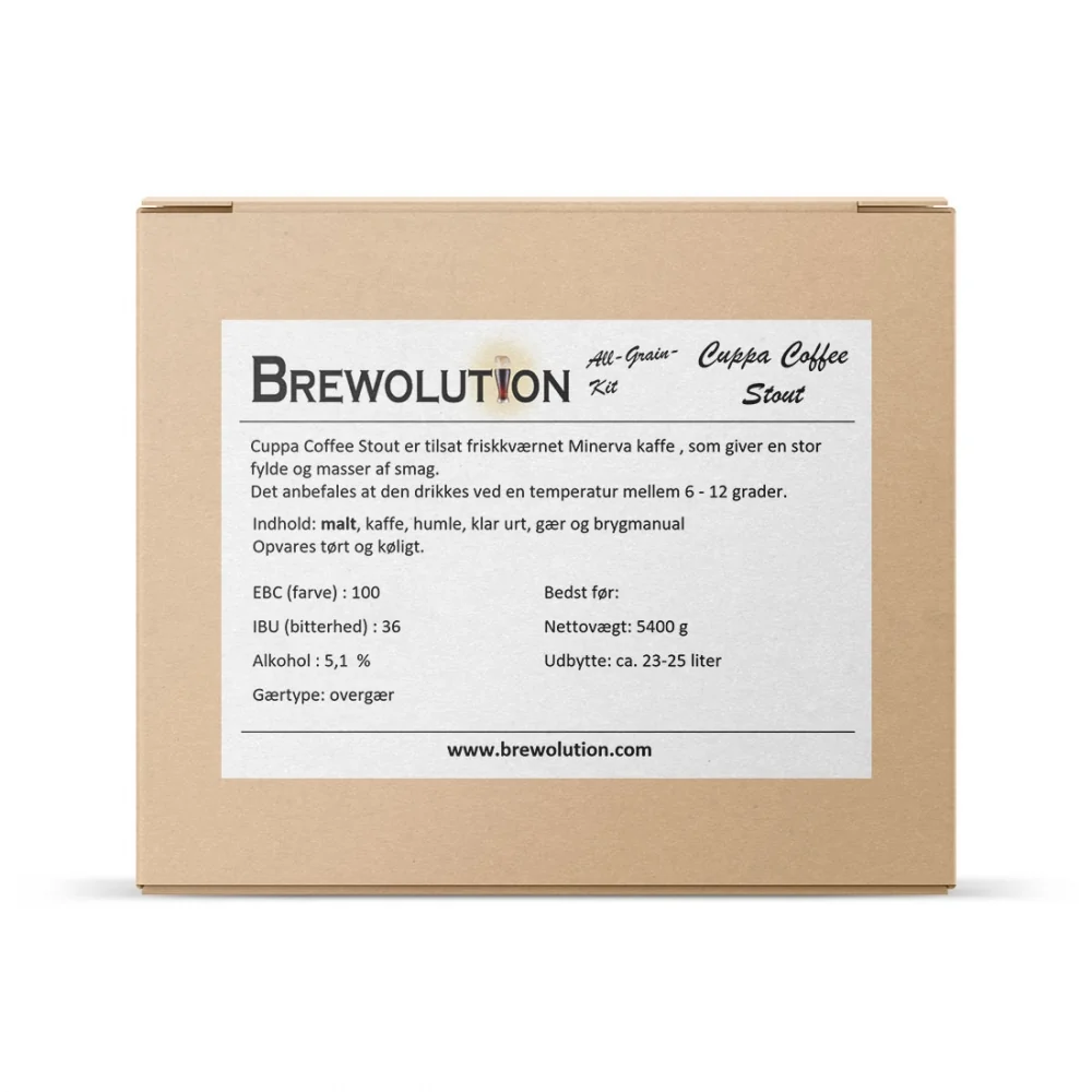 Cuppa Coffee Stout – allgrain ølsett