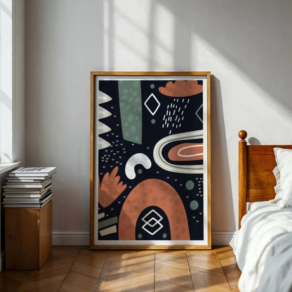 Nordic Abstractions No2 - grafisk plakat - Bilde 2