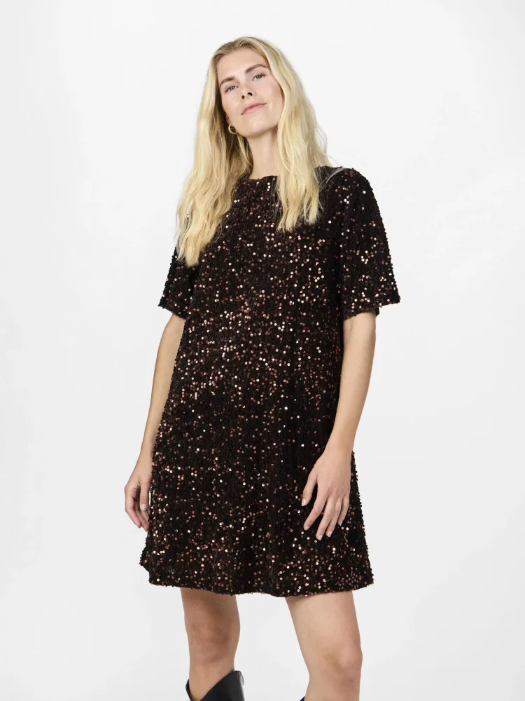 Yasfudsy 2/4 Short Dress - Hot Fudge - Bilde 2