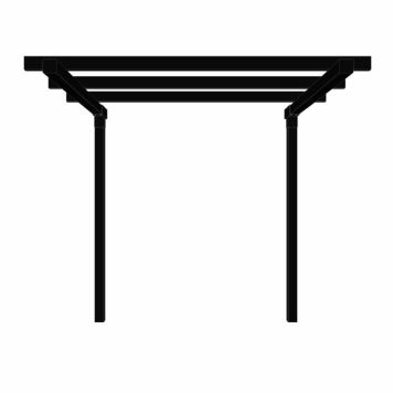 PERGOLA PLUS CUBIC DOBBEL 1 MODUL SVART