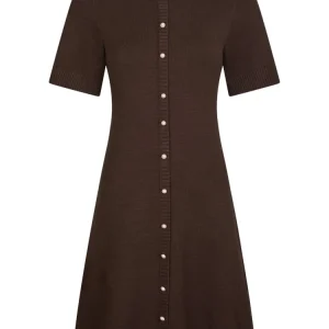 Elise Knit Dress – Brown