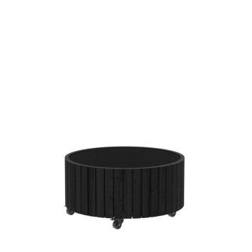 PLANTEKASSE PLUS CIRCLE M/HJUL SVART Ø70/35CM PLANTEKASSE PLUS CIRCLE M/HJUL SVART Ø70/35CM