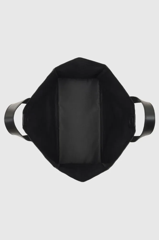 Large Rio Tote - Black Recycled Leather - Bilde 3