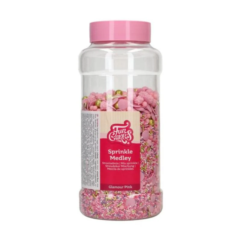 FunCakes Kakestrøssel Medley -Glamour Pink- 600g - Bilde 2