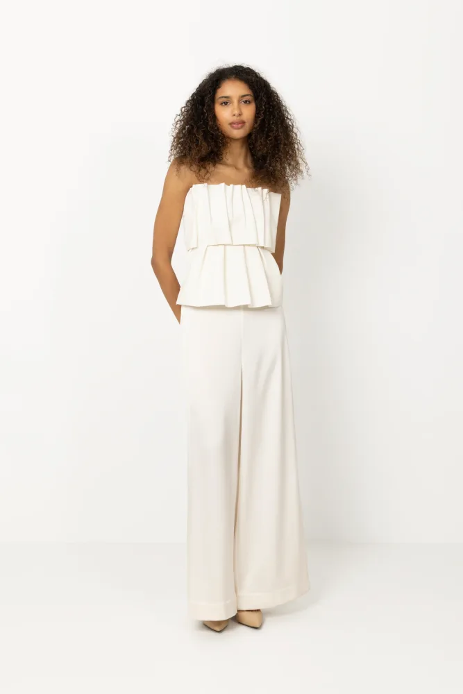 Sculpted Tube Top - White - Bilde 2