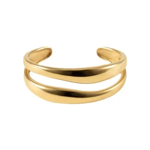 The Curved Bangle – Gold