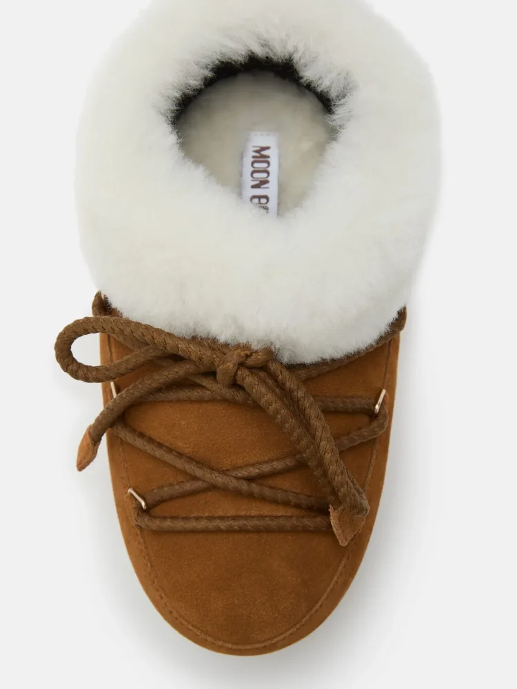 Evx Mule Suede - Cognac/Natural - Bilde 3
