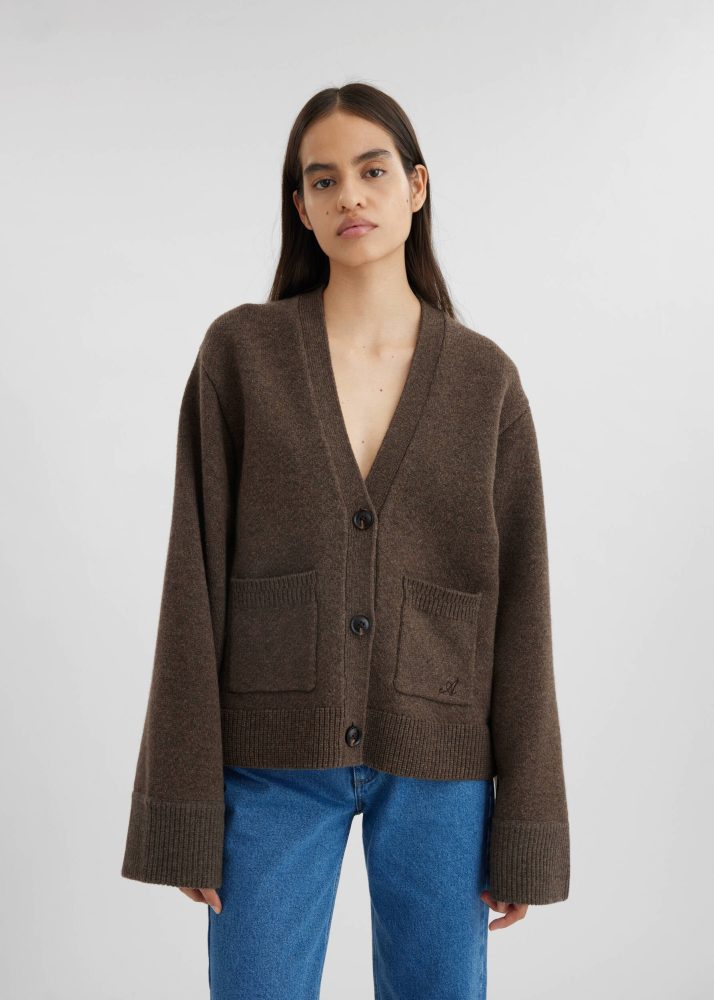 Memory Relaxed Cardigan - Brown - Bilde 2