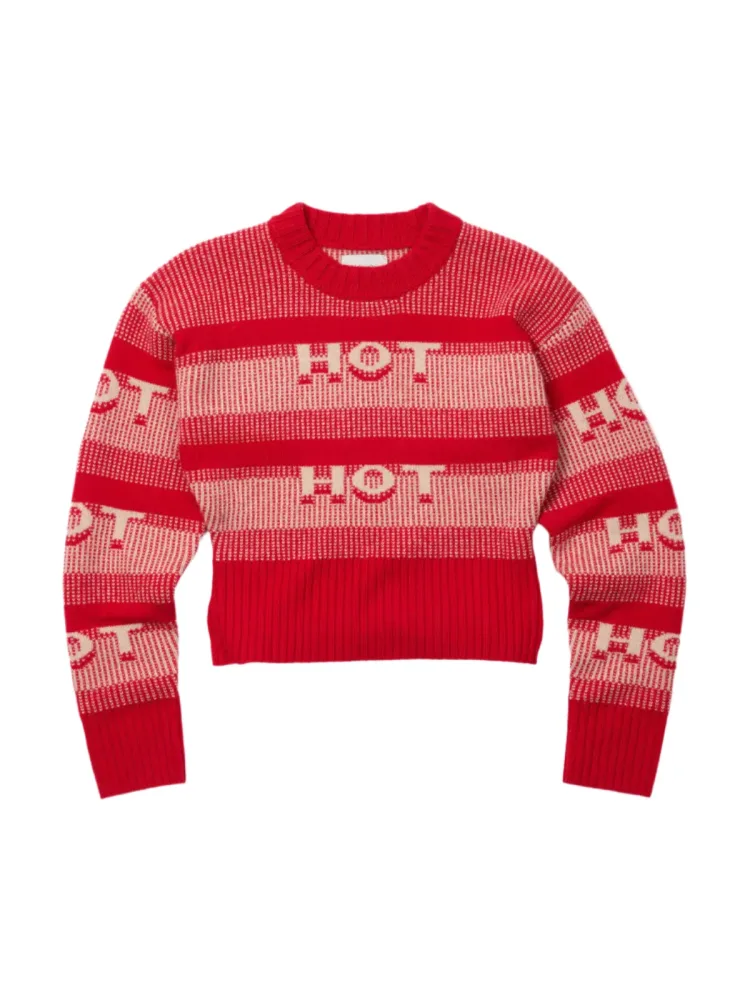 Hot Cropped Crew - Red - Bilde 2