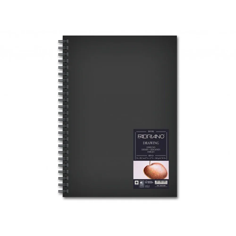 Fabriano Book Spiral Drawing - 160g A4 Portrett