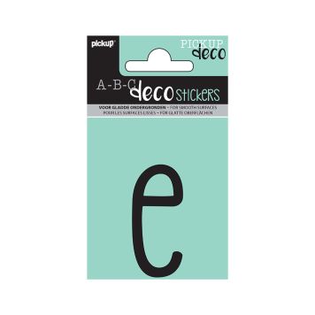 BOKSTAVER PICKUP E ABC DECO MILA 60 MM E SVART BOKSTAVER PICKUP E ABC DECO MILA 60 MM E SVART