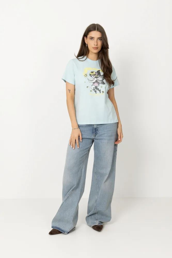 Basic Cotton Jersey Fairy - Iced Aqua - Bilde 2