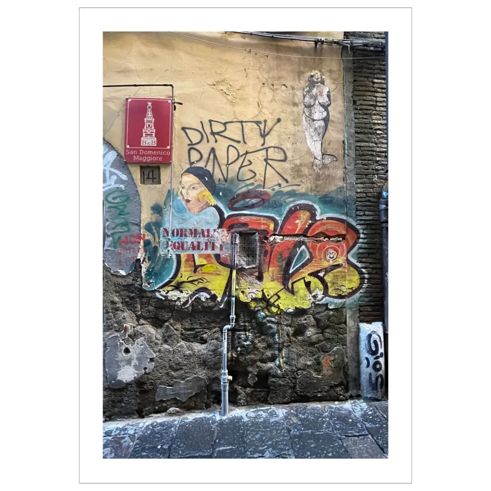 GATEKUNST NAPOLI No3 – PLAKAT OG LERRET