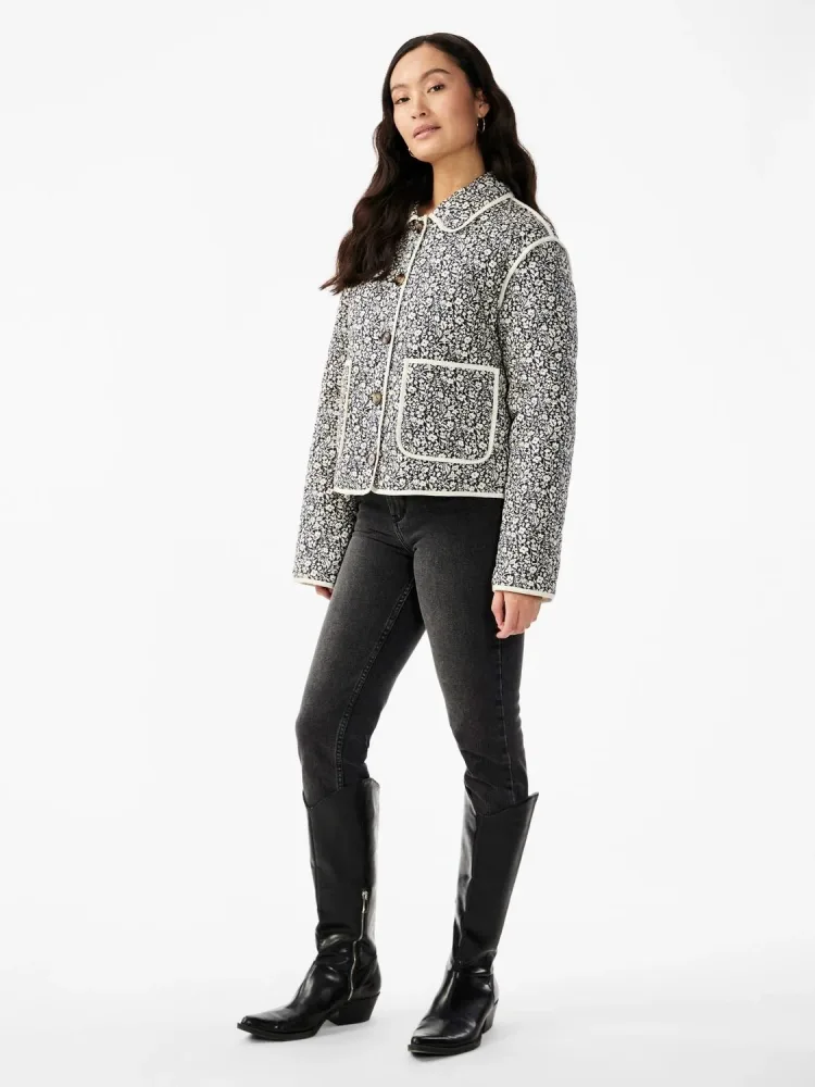 Yasrinna Ls Padded Jacket - Navy Blazer - Bilde 3