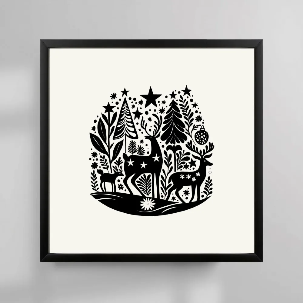 REINSDYR OG JULEGLEDE No1 - PLAKAT - Bilde 3