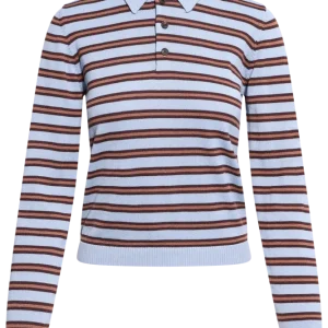 Florence Stripe Polo – Blue Mix