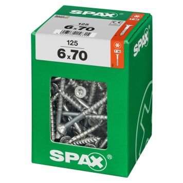 TRESKRUE SPAX TFT 6X70MM 125STK/PK TRESKRUE SPAX TFT 6X70MM 125STK/PK