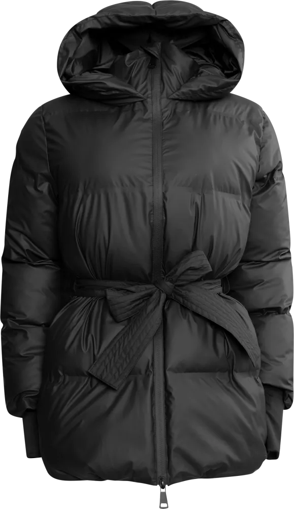 Sonja Belt Puffer Jacket - Black - Bilde 2