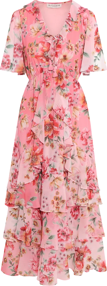 Carina Dress - Coral