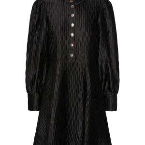 Yasripple Ls Dress – Black