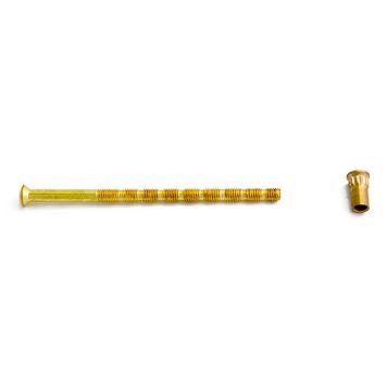 SKRUE M/NIPPEL HABO 90MM M5 POLERT MESSING SKRUE M/NIPPEL HABO 90MM M5 POLERT MESSING