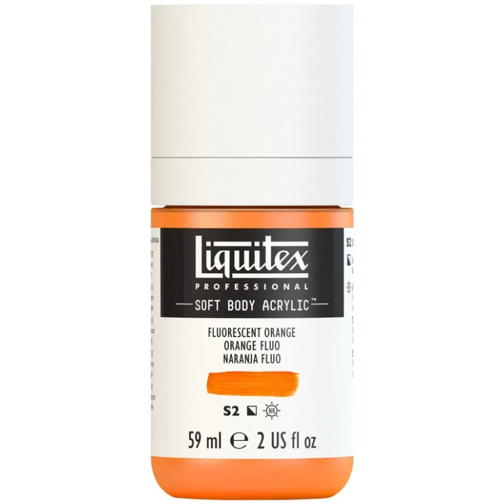 Liquitex Soft Body 59ml - 982 Fluorescent Orange S2