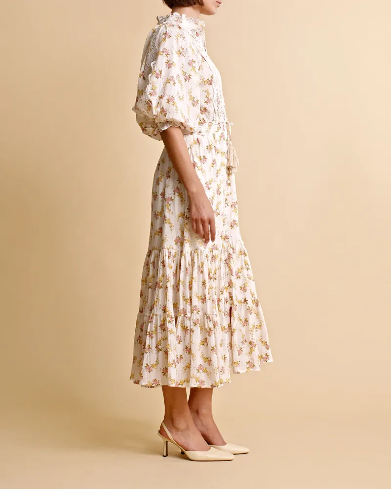 Cotton Slub Midi Dress - Vinyl Wallpaper - Bilde 3