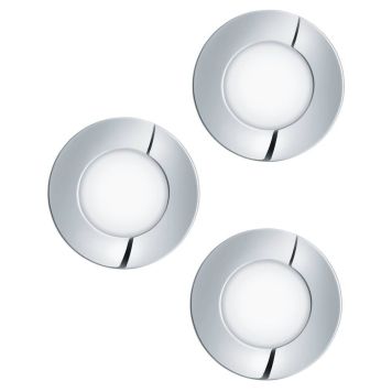 TAKLAMPE EGLO FUEVA 3STK Ø85 3000K 3X3W IP44 KROM