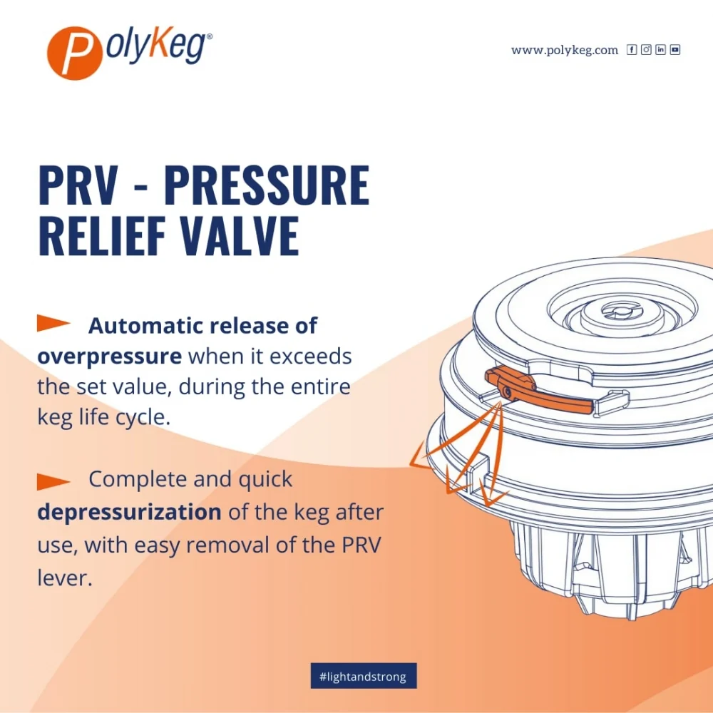 PolyKeg PRO 30L UTEN Bag - K Valve (Europall med 44 fat) - Bilde 2
