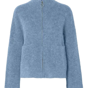 Sia Ras Ls Knit Zipper Cardigan – Endless Sky Melange