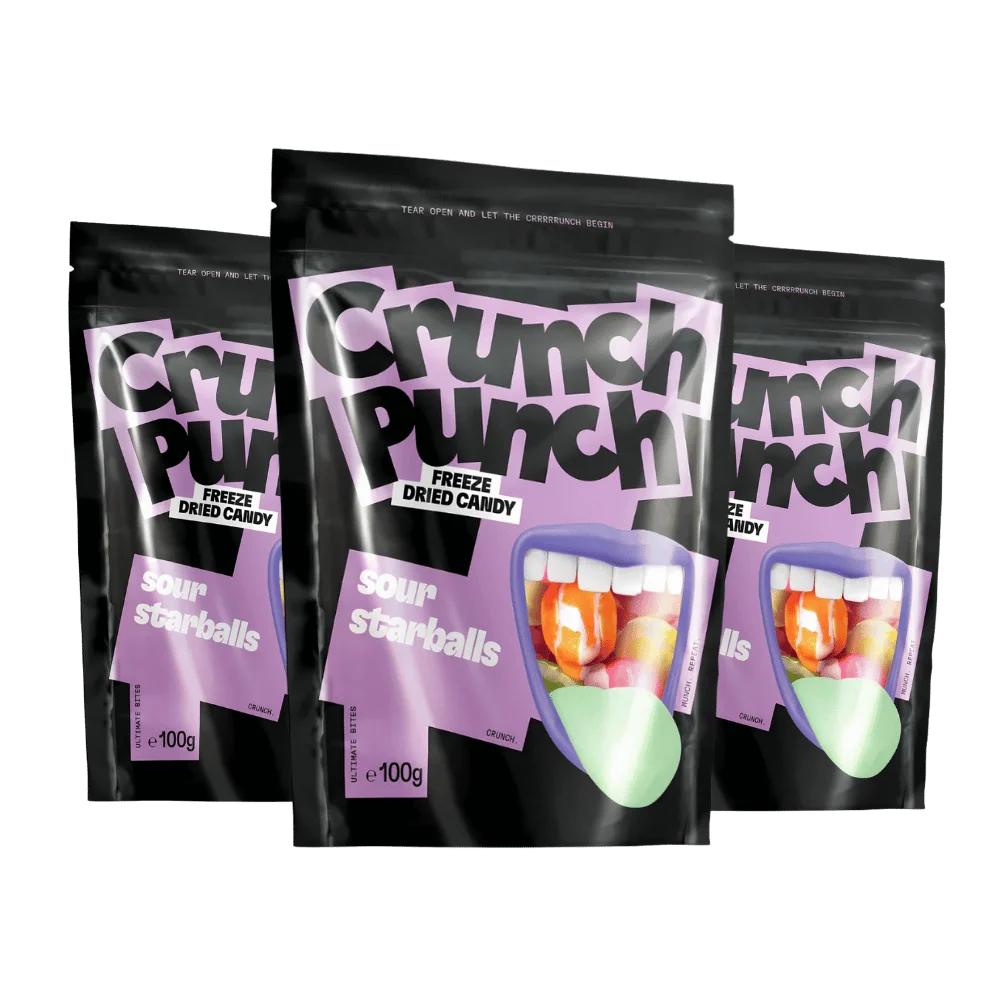 Crunch Punch Freeze-Dried Sour Starballs 100 g - Bilde 3