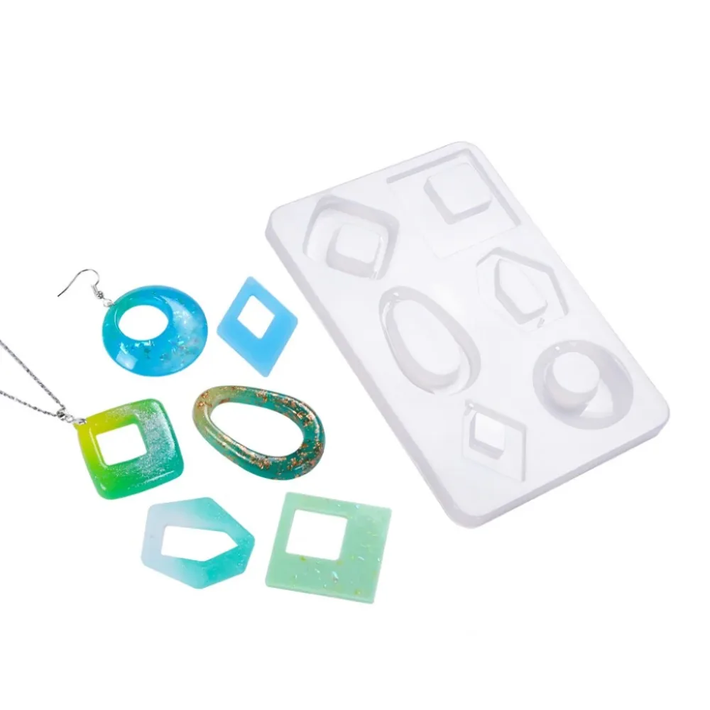 Silikonform 14.4×9.8×0.8cm – Anheng 6 Abstrakte Former