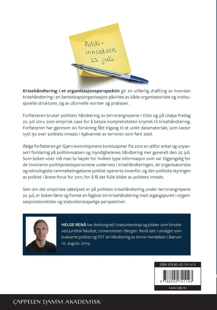 Krisehåndtering i et organisasjonsperspektiv - Bilde 2