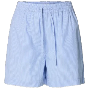 Gina Mw Crochet Edge Shorts B – Azurine Stripe Gina Mw Crochet Edge Shorts B – Azurine Stripe