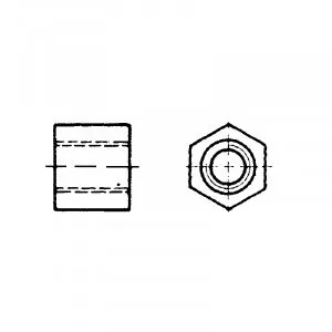6-KT TRAPEZ.NUT TR 16X4 RIGHT 6-KT TRAPEZ.NUT TR 16X4 RIGHT